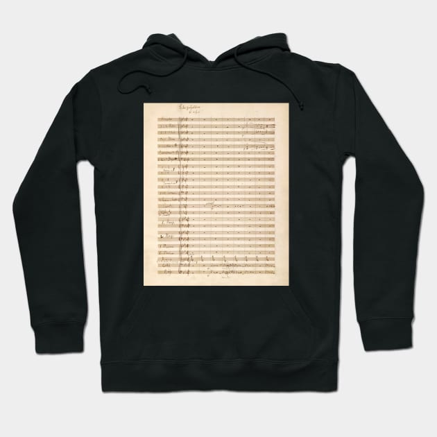 Mahler | The Song of Lament (Das klagende Lied) | Original manuscript score 1 (1 of 2) Hoodie by Musical design